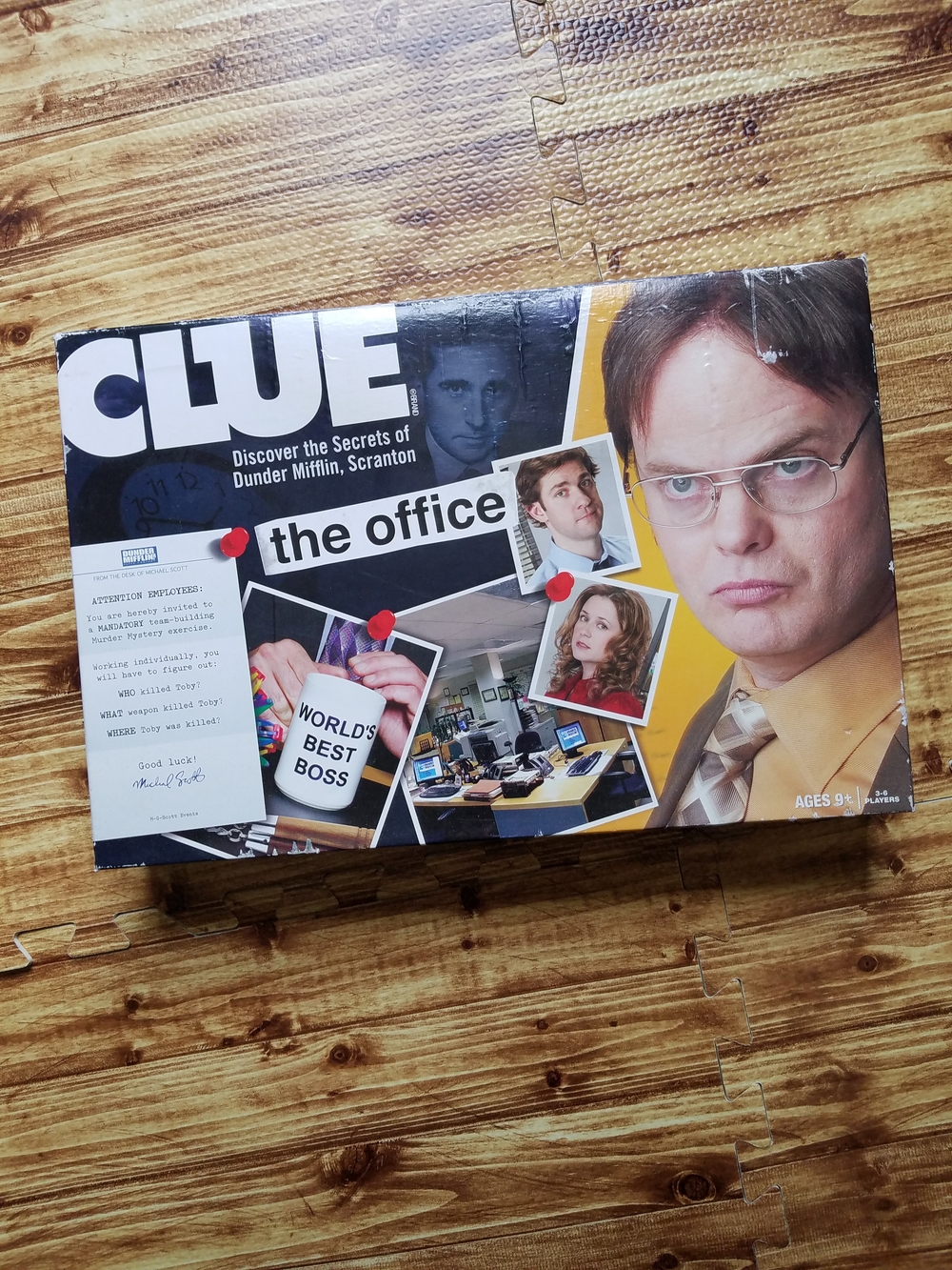 Clue The Office Edition Board Game Hasbro Dunder Mifflin TV Show COMPLETE